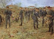 Fritz von Uhde Bavarian Drummers oil painting